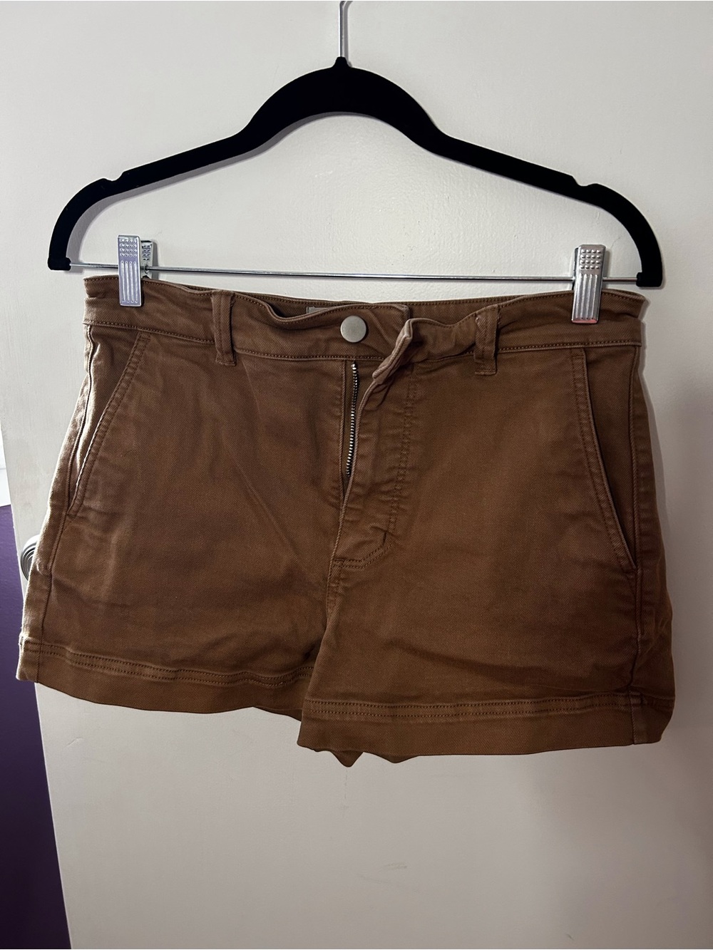 Everlane High-Rise Cotton Twill Shorts